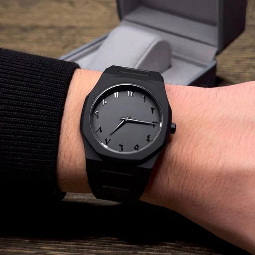 Santoni Black Arabic Watch | Unique Edition for Men