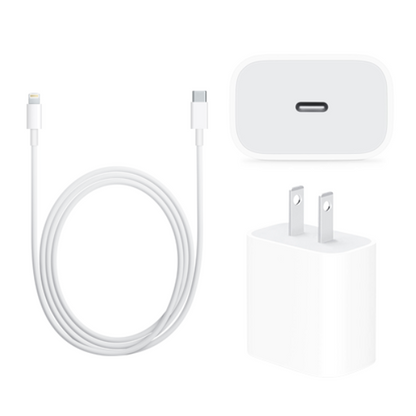 Upgrade to iPhone 13 Starter Pack - Includes Preinstalled Screen Protector, iPhone 13 Clear Case, and Fast Charger